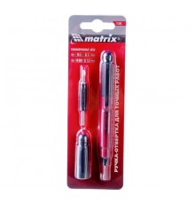 Ручка-отвертка для точных работ с комбинированными битами PH0, PH000, SL1,5, SL3,0 MATRIX 11598